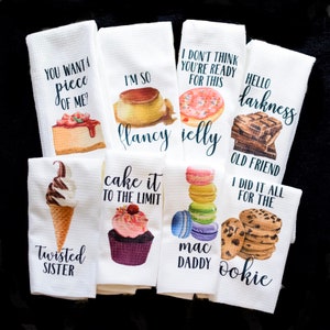 Gift for Chocolate Lover - Funny Kitchen Dish Towel - Foodie Gift - Housewarming Gift - Gift for Baker