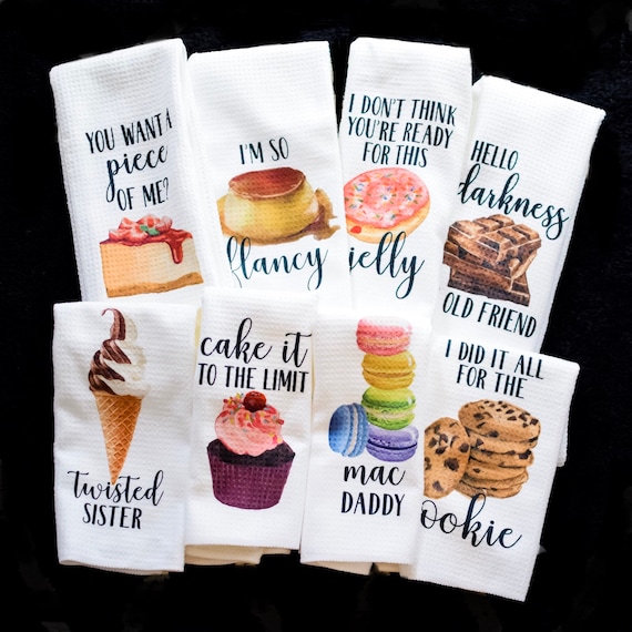 Gift for Chocolate Lover Funny Kitchen Dish Towel Foodie