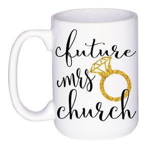 Engaged Coffee Mug Future Mrs Mug Engagement Gift Engagement Announcement Gift for Bride To Be Does This Ring Make Me Look Engaged image 9