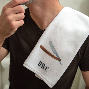 Shaving Towel Personalized Gift for Men
