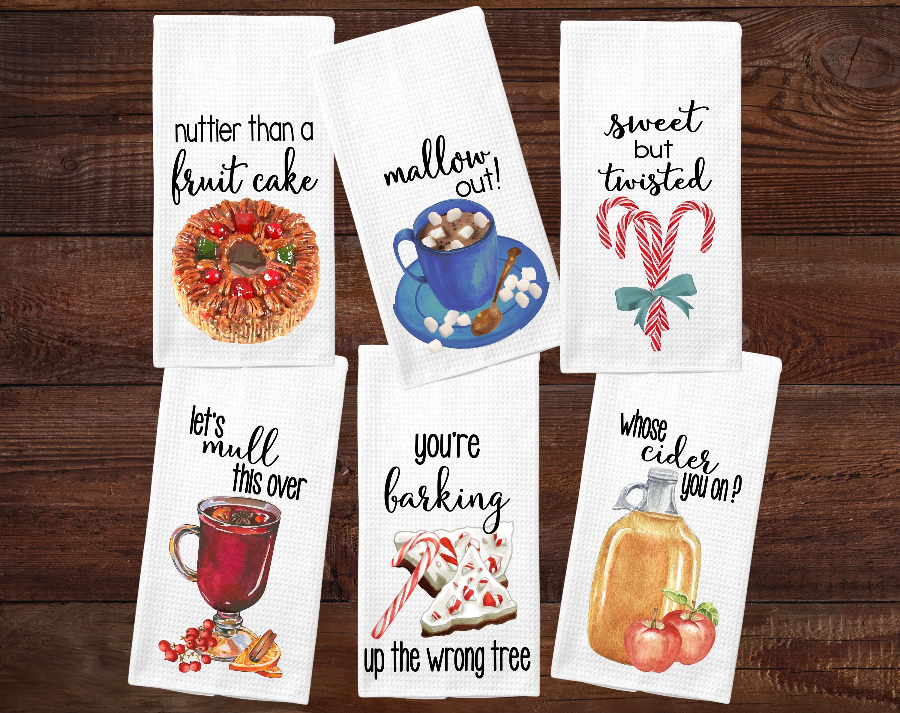 Winter Theme Funny Kitchen Towels – Do Take It Personally