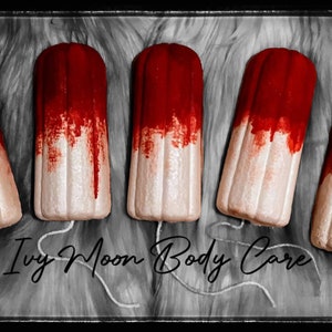 Bloody Tampon, blood bath, bloody bath, Tampon Bath Bomb, pad bath bomb image 3