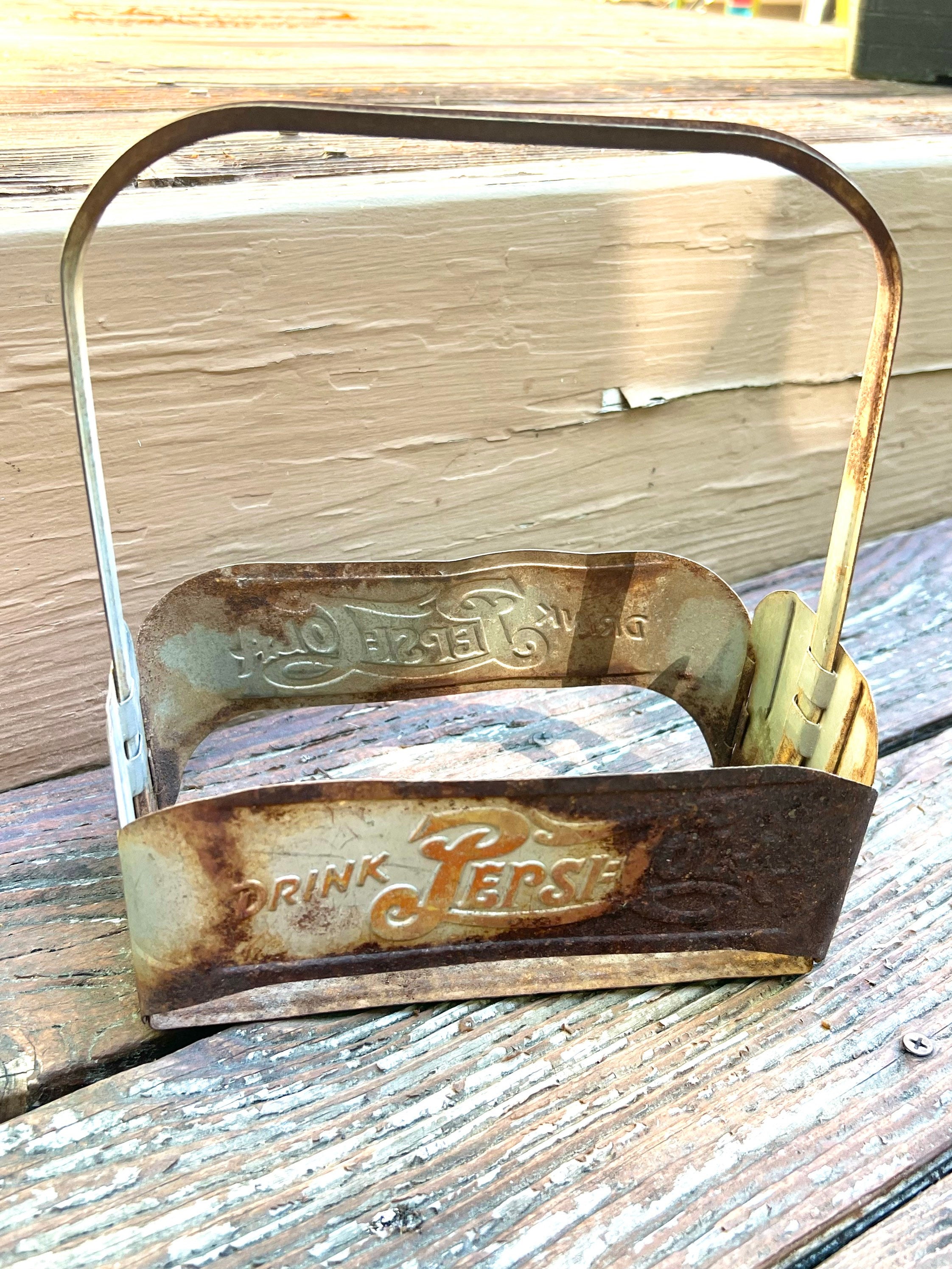 Porte-bouteille Vintage Pepsi Cola - Double Point 6 Pièces En Métal - Modèle Antique 10240