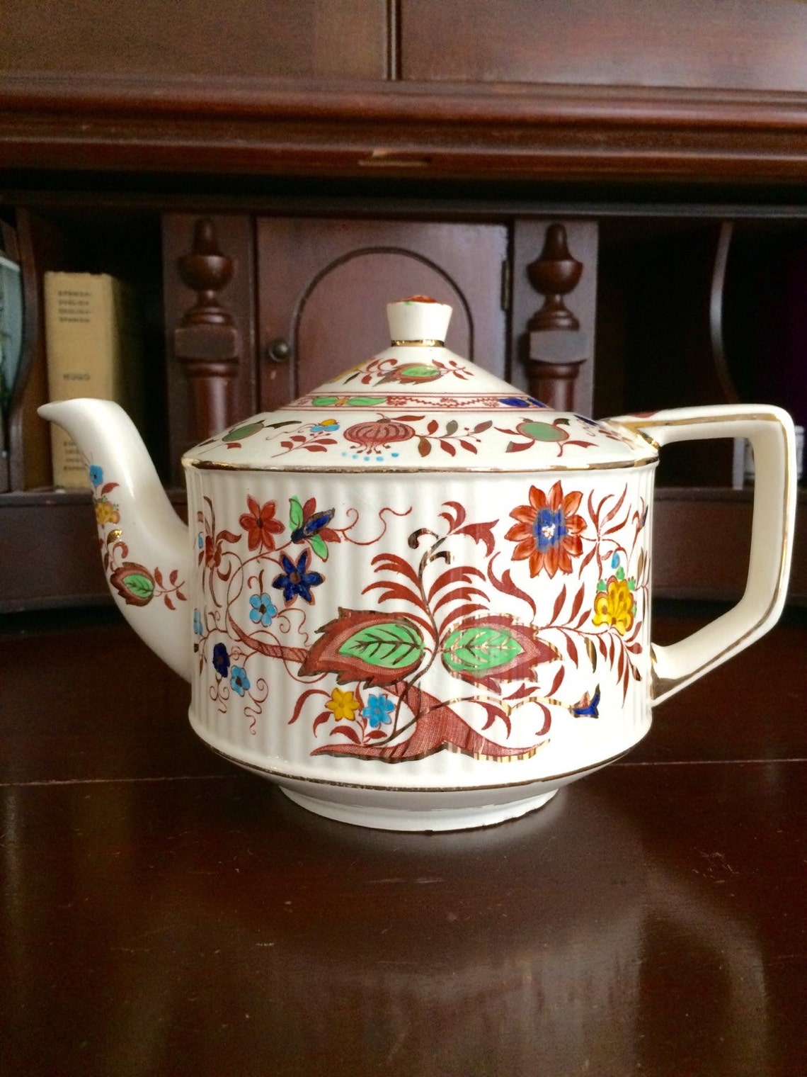 Vintage Sadler Brown Onion Teapot Made in Staffordshire Etsy
