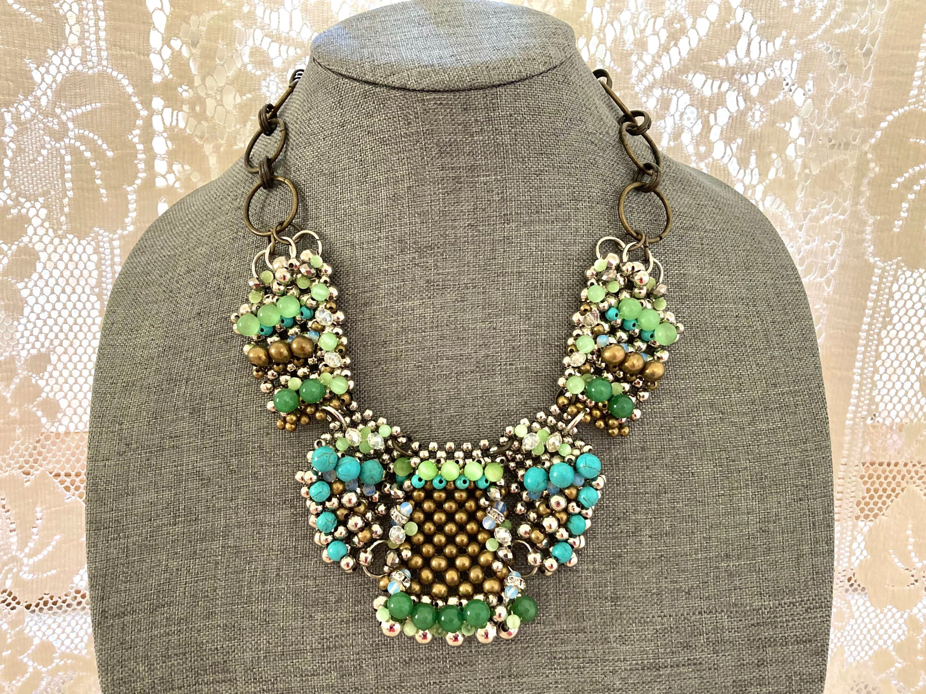 Anthropologie turquoise necklace deals