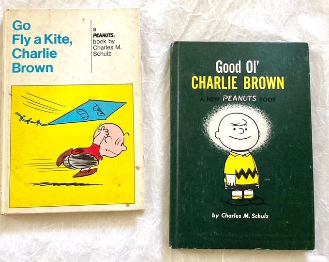 Vintage Peanuts Books, good Ol Charlie Brown and go Fly a Kite, Charlie