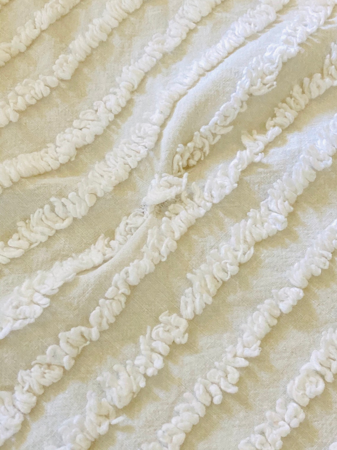 Vintage Chenille Baby Crib Blanket Bedspread Chenille Duck Etsy