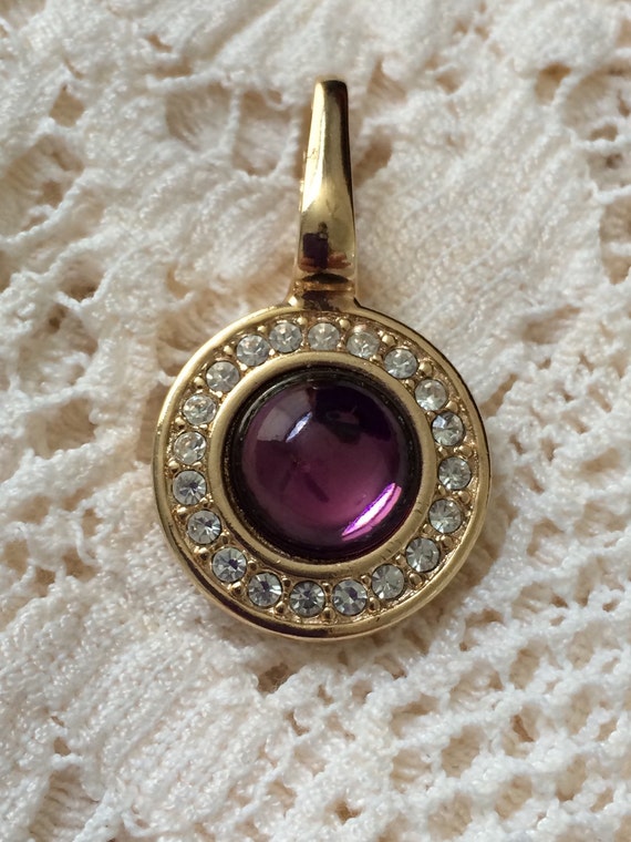 Swarovski Purple Crystal Pendant - image 5