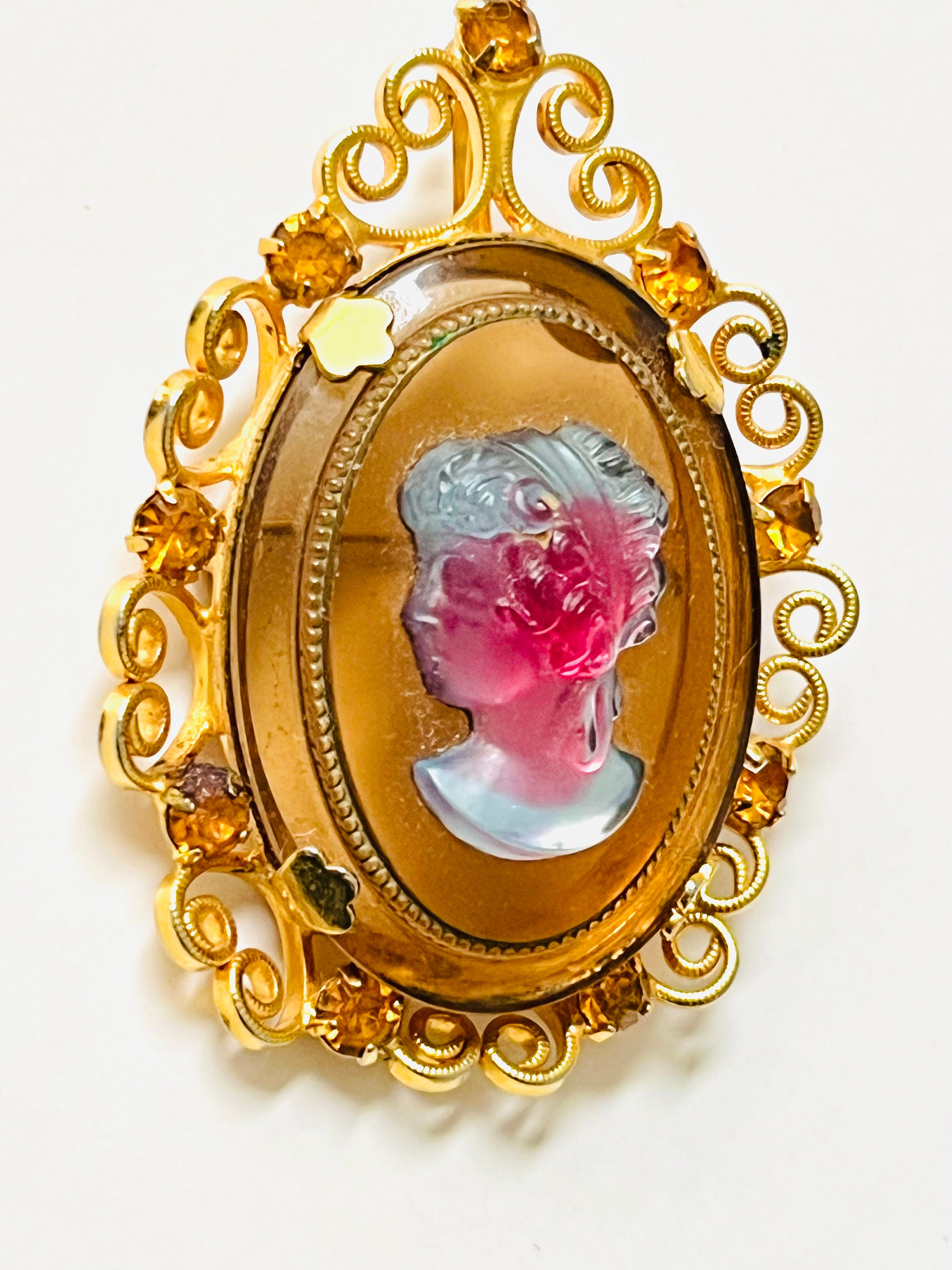 Large Verified Juliana Rhinestone Crystal Brooch, Delizza