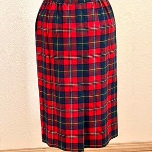 Vintage Pendleton Wool Plaid Skirt, Boyd Tartan Plaid, Petite Size 10 image 3