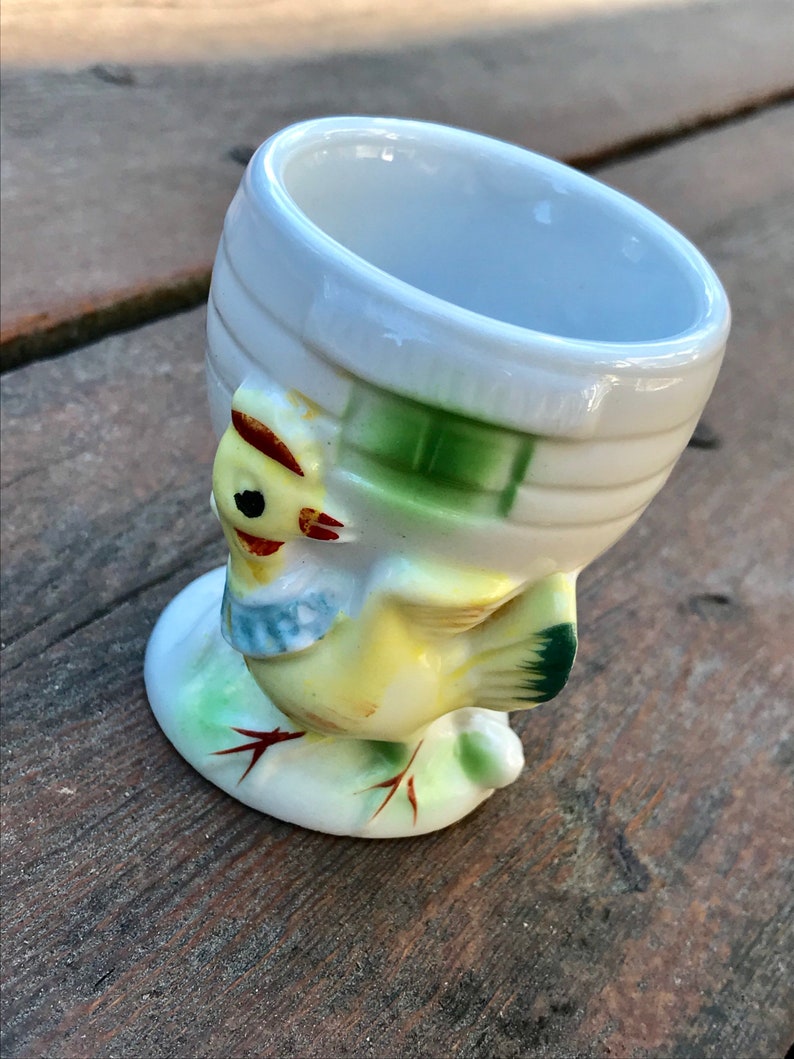 Vintage Egg Cup Chicken and Egg Cup Made in Japan Etsy