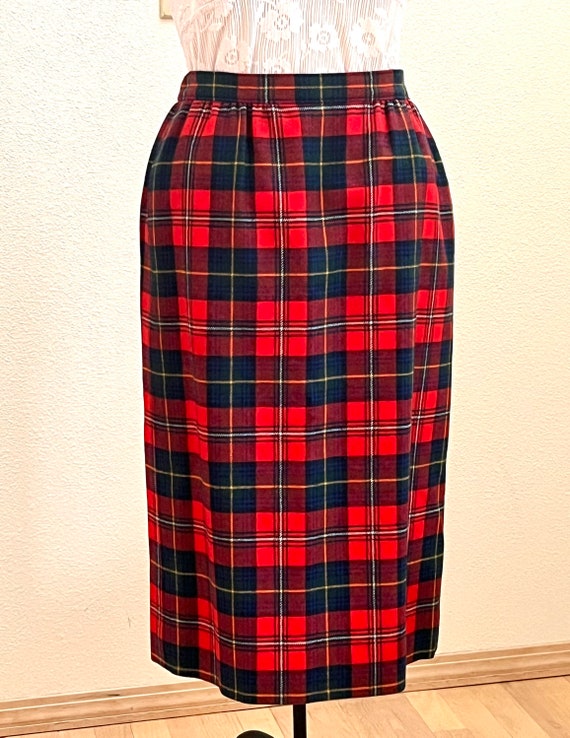 Vintage Pendleton Wool Plaid Skirt, Boyd Tartan P… - image 2