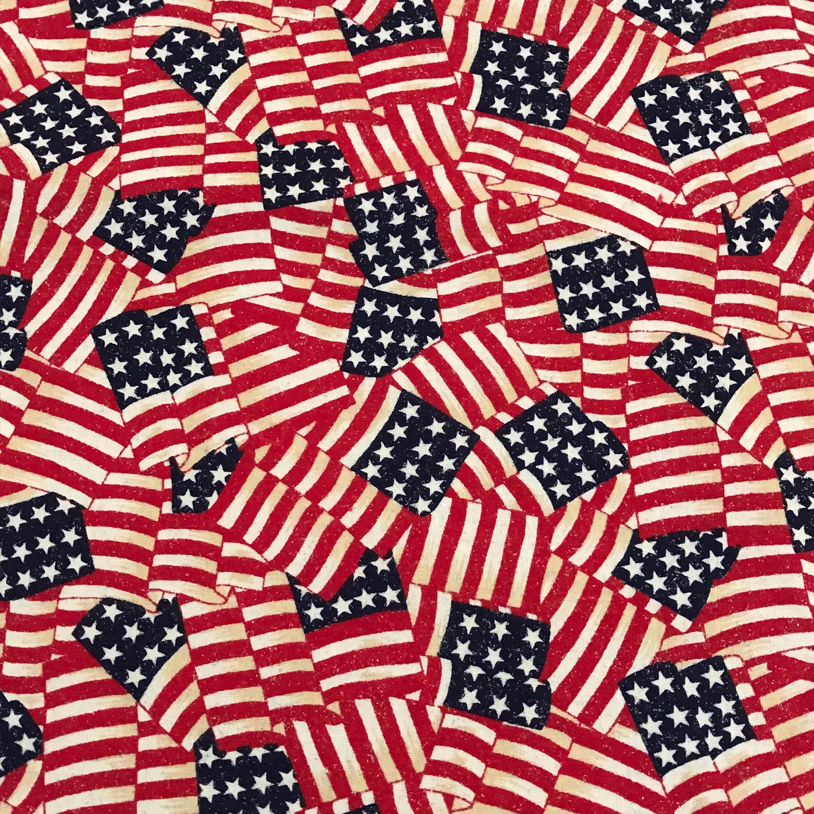 USA American Flag Fabric Red White Blue Patriotic Fabric 3 Etsy
