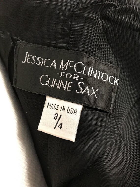 Vintage Jessica McClintock Gunne Sax Strapless Bl… - image 8