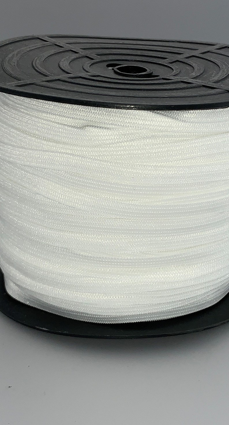 14 White Latex free elastic 150 yards