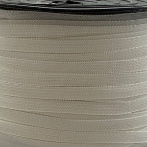 1/4&quot; White Latex free elastic - 150 yards