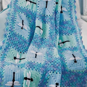 Vuelos de la Naturaleza: Libélulas, Mariposas, Mariquitas, Abejorros, Cuadrados de Crochet, Afganos de 8 capas