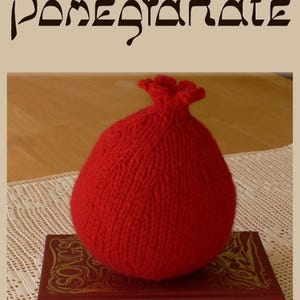 Modèle de tricot succulent grenade fruit pour sauvageons en laine cramoisie 8 fils