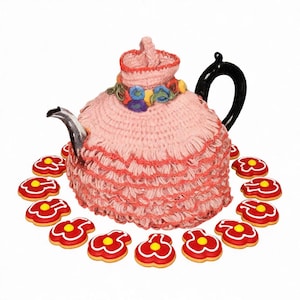 Vintage Teewärmer häkeln + Strickmuster / Ausgefallenes Frühlingskörbchen + Eierwärmer und Sonnenblüten