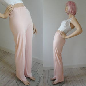 40s Delicate Pink Lingerie Pants // Rayon