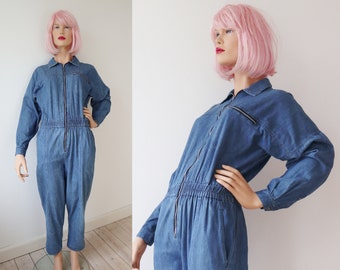 avon denim jumpsuit