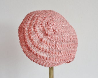 Pink Silver Hat // One Size Headpiece