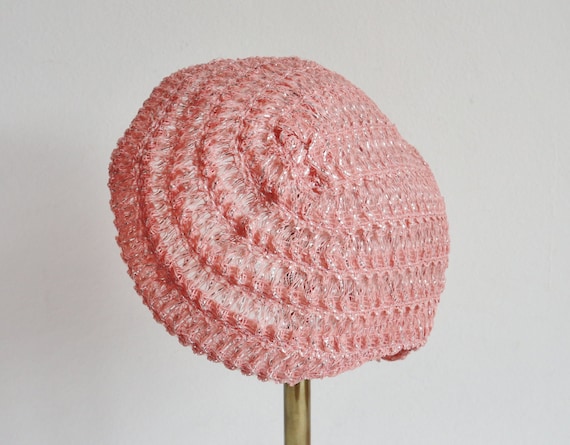 Pink Silver Hat // One Size Headpiece - image 1