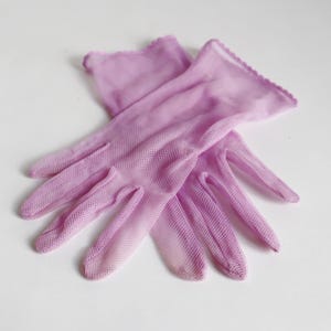 Pink 60s Vtg. Gloves // Size 6,5/7
