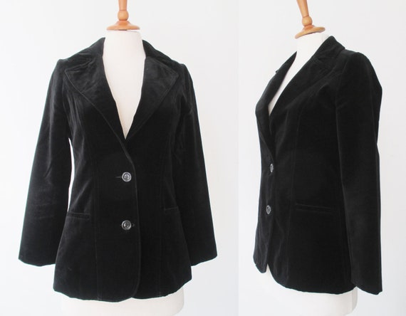 Zwarte jaren '70 getailleerde vintage fluwelen jas met Etsy Nederland Zwarte jaren '70 getailleerde vintage fluwelen jas met Etsy Nederland