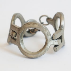 Raw 60s Brutalist Pewter Bracelet // Anders Andersen Design // Unisex // Made In Denmark
