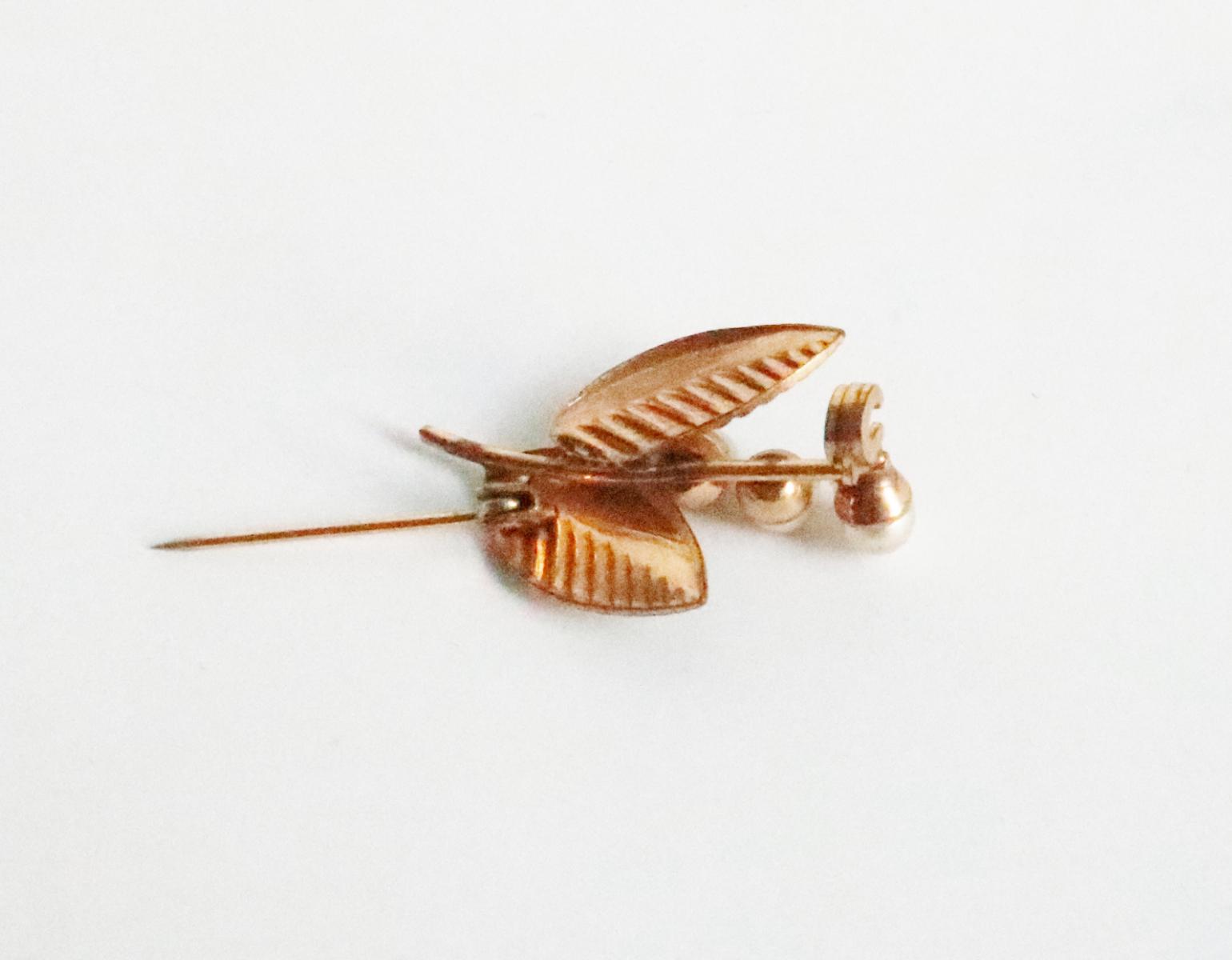 Bird on a Rock by :Broche en platine 950 millièmes et or 18 carats avec turquoise et diamants | & Co. France