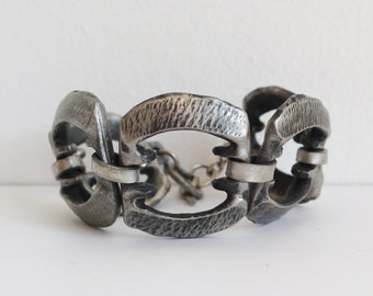 Rohes 70s Pewter Armband // HE Design 1978 // Unisex // Made In Denmark