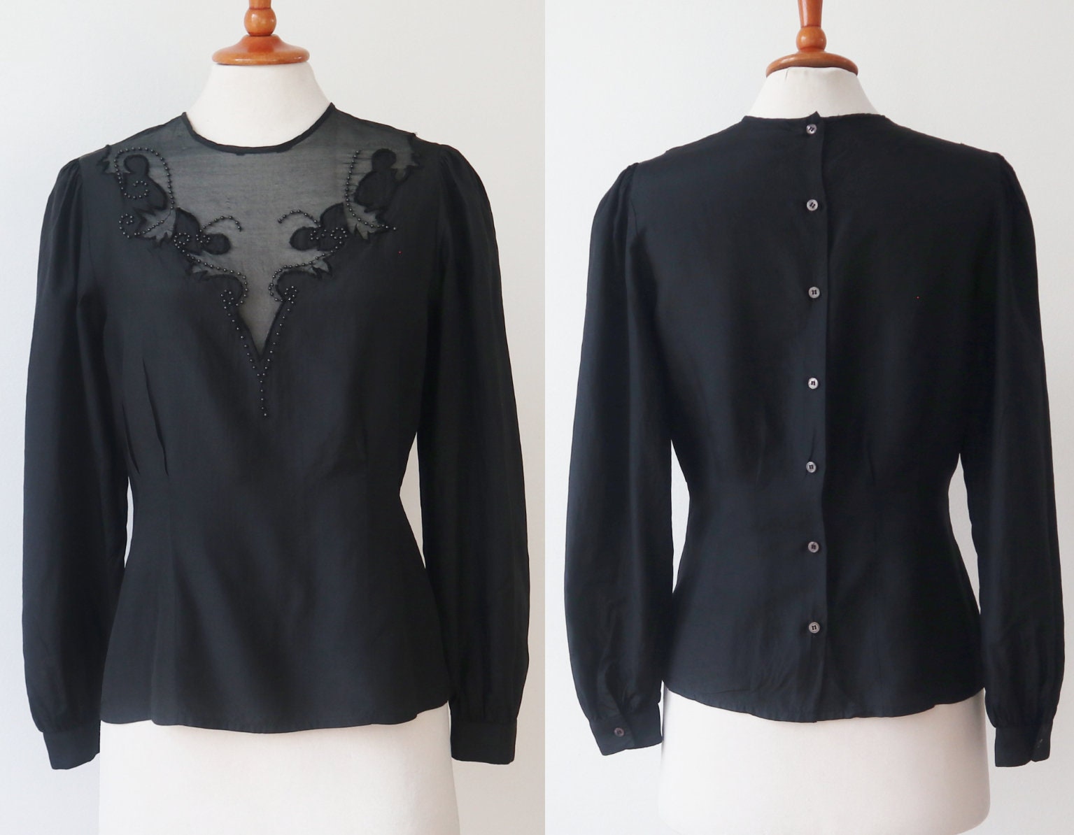トップス 1980s NANCY JHONSON Silk Blouse 1980s NANCY JHONSON Silk Blouse