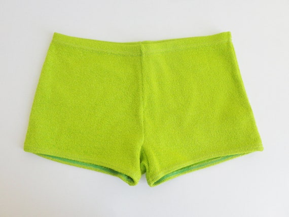 Cool Neon Green Vintage Shorts/SwimTrunks // Hot P