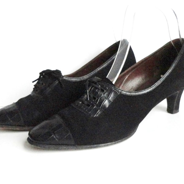 Black Suede Shoes - Etsy
