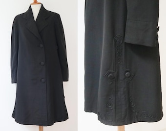 ジャケット・アウター 80s Vintage Classic Super Long Coat. Womens Leather Trench Coat Silver S-M? Long Lambskin Vintage