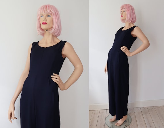 Dark Blue 80s Goes 40s Jumpsuit // Sheri Martin /