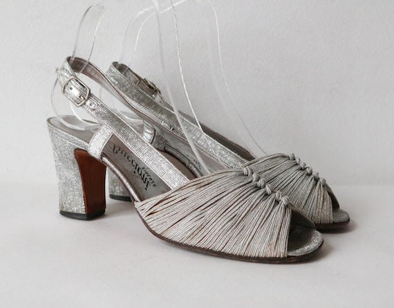 silver shoes size 1