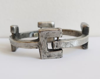 60er Jahre Pewter Armband // Å.A. Design // Unisex // Made In Denmark