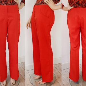 Cool Orange 70s DEADSTOCK High Waist Vtg. Flare Pants // Size M // Made In Denmark