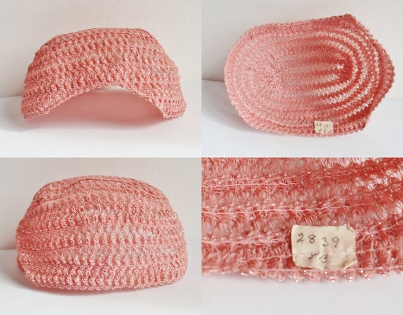 Pink Silver Hat // One Size Headpiece - image 9