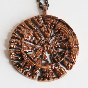 Raw Big 70s Pentti Sarpaneva Bronze Vtg. Pendant Necklace // Made In Finland