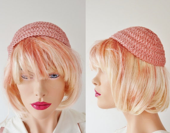 Pink Silver Hat // One Size Headpiece - image 4