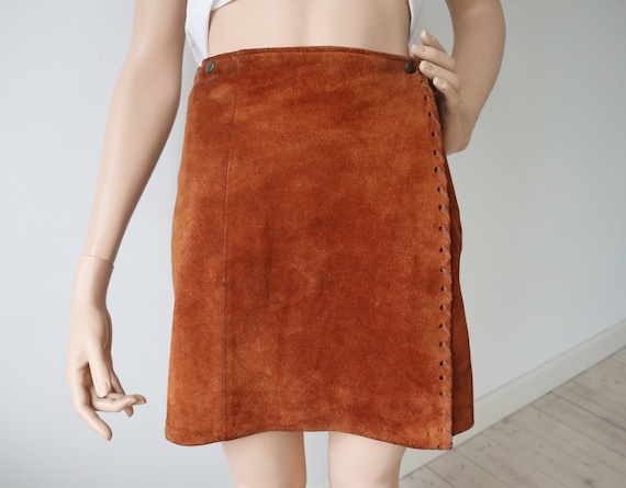Brown suede skirt uk 2025