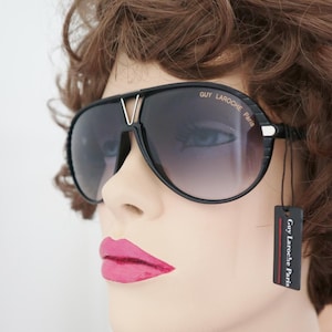 Black DEADSTOCK Guy Laroche Paris Unisex Vtg. Sunglasses // Made In France