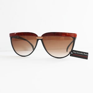 Black Brown DEADSTOCK Guy Laroche Paris Womens Vtg. Sunglasses // Made In France