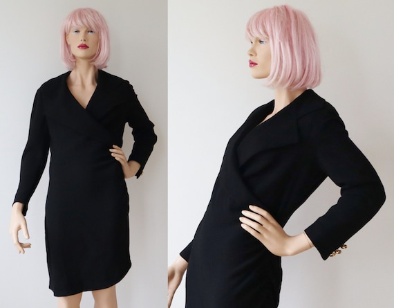 Clásico negro Georges Paris Vestido // Etsy España