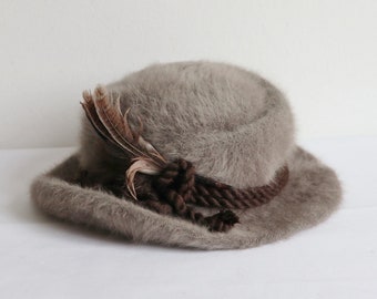tømmerflåde Algebra halvleder 50s Lam Fur Vintage Hat With Tiger Print // Thomas Ulf's | Etsy