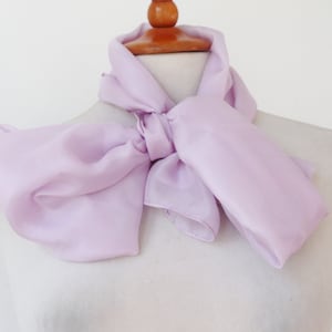 Lavender Entlonged Silk Scarf