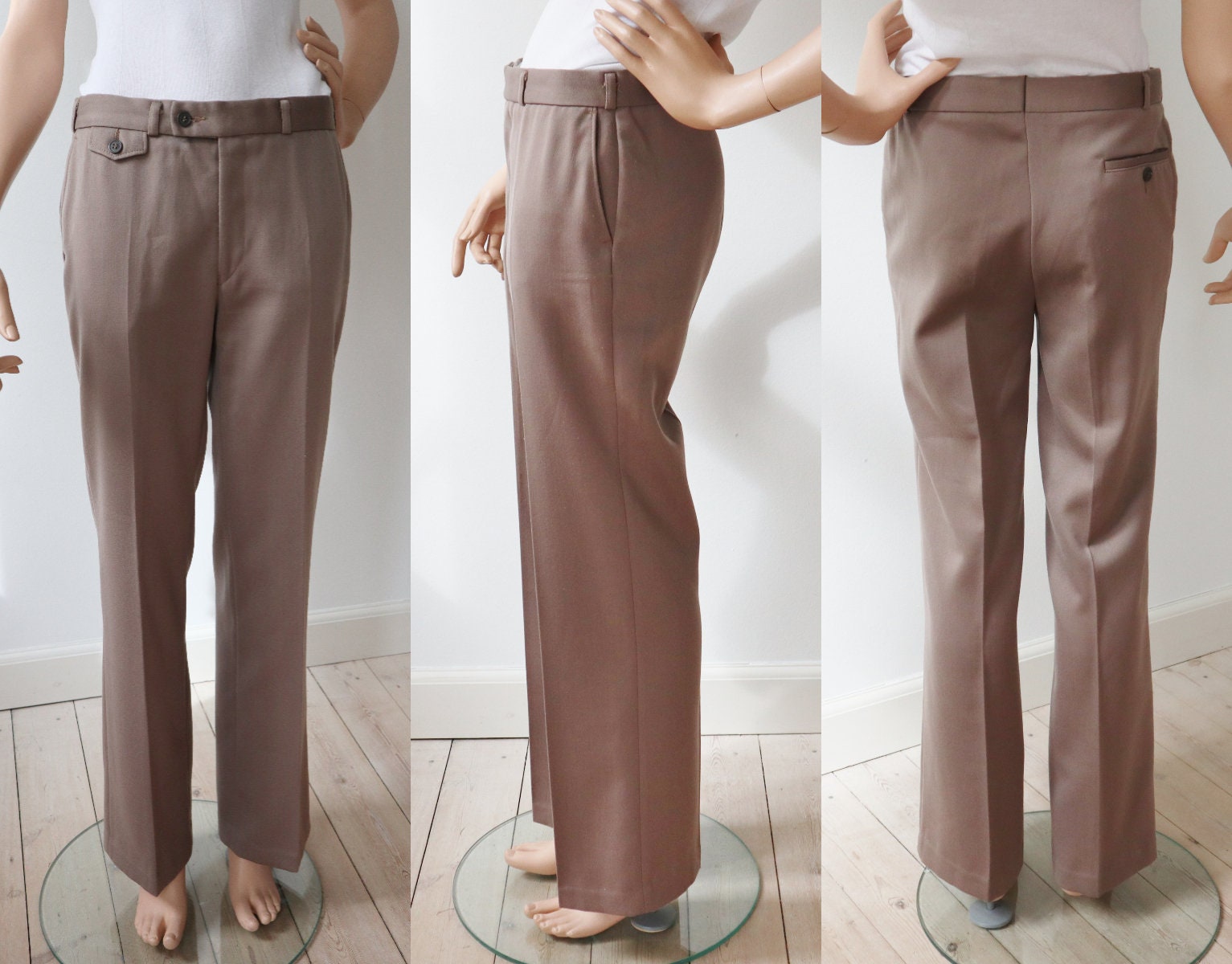 会員様限定 お買い得商品 Bell Mens 60s Beige Bottom Legs Straight With Pants パンツ